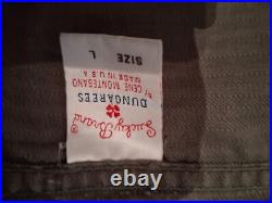 VINTAGE ARMY STYLE OLD CROWS VIET NAM MENS OLIVE DRAB FATIGUE SHIRT JACKET Sz L