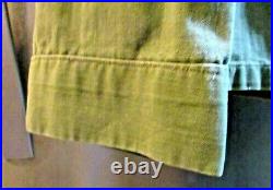 VINTAGE ARMY STYLE OLD CROWS VIET NAM MENS OLIVE DRAB FATIGUE SHIRT JACKET Sz XL
