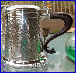 VINTAGE ITALIAN TANKARD SOLID SILVER HEAVY LARGE OLD BRITISH STYLE RARE sterling