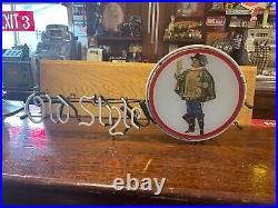 VINTAGE OLD STYLE BEER Neon Light Bar Sign 1960s 29 X 12 1/2