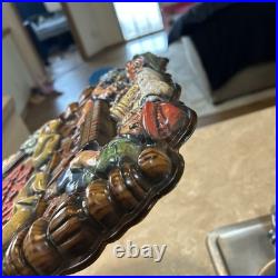 VINTAGE OLD STYLE BEER SIGN WithGERMAN MEN 24H 12W RARE Man Cave Neat 1970s Vibe