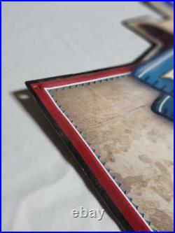 VINTAGE WRIGLEY FIELD CHICAGO CUBS OLD STYLE BEER METAL TIN SIGN Read