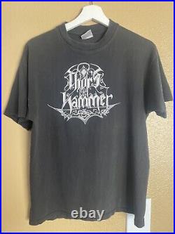 VTG 1997 Thor's Hammer Fidelity Shall Triumph L T Shirt Graveland Black Metal