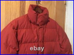VTG 70s EMS EASTERN MOUNTAIN SPORTS BIG DOWN PUFFER JACKET M HOOD STORM FRONT