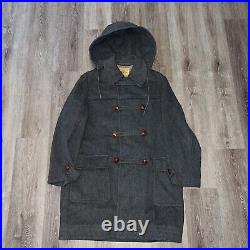 VTG 70s Imperial Loden Austria Wool Water Repellent Coat Overcoat Trench 24x38