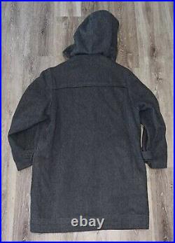 VTG 70s Imperial Loden Austria Wool Water Repellent Coat Overcoat Trench 24x38