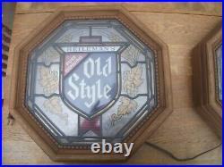 VTG HEILEMAN'S Pure Genuine Old Style Beer 16 Plastic Sign Advertising Man Cave