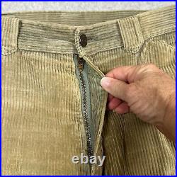 VTG Polo Western Corduroy Pants Mens 36X30 Tan Ralph Lauren 1980s Flap Pockets