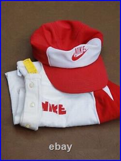 VTG incredible Nike shirt and hat old style baseball auction for both shown WOW