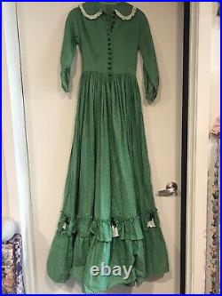 Victorian Pioneer1900s Vintage Old West style Theater Reenactment Costume Dress