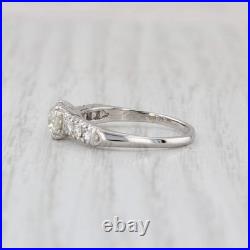 Vintage 0.77ctw Old European Diamond Engagement Ring Platinum Size 5.5 Vintage 0.77ctw Old European Diamond Engagement Ring Platinum Size 5.5