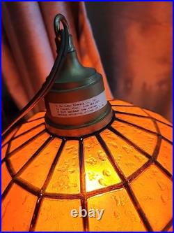 Vintage 10 Heileman's Old Style Beer Hanging Tiffany Style Plastic Lamp Shade