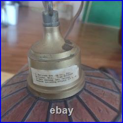 Vintage 10 Heileman's Old Style Beer Hanging Tiffany Style Plastic Lamp Shade