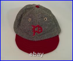 Vintage 1920s Style Soft Crown Phillies Wool Cap Gray Red Old English P Leather Vintage 1920s Style Soft Crown Phillies Wool Cap Gray Red Old English P Leather