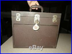 Vintage 1940's KENNEDY 520 MACHINIST TOOL BOX 7 Drawer withKey SUPERB Old Style