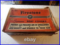 Vintage 1950's Firestone Blue Seat Covers Nos Style 50a Pontiac/chevrolet/olds