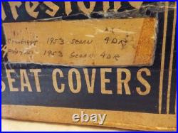 Vintage 1950's Firestone Blue Seat Covers Nos Style 50a Pontiac/chevrolet/olds