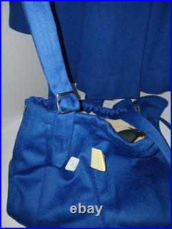 Vintage 1950s Toddler Wool Coat Set Union Made USA Blue Red Trim Old Money Style Vintage 1950s Toddler Wool Coat Set Union Made USA Blue Red Trim Old Money Style