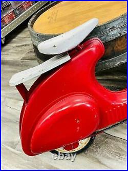 Vintage 1950s Vespa Garton Scooter Pedal Car Mod Super Sonda Italian Style Old