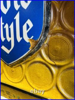 Vintage 1960 Heileman Old Style Light Lighted Beer Bar Sign READ DESCRIPTION Vintage 1960 Heileman Old Style Light Lighted Beer Bar Sign READ DESCRIPTION