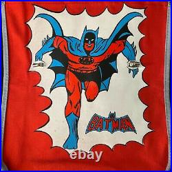 Vintage 1970 New Old Stock School Backpack Batman Adam West Colombia Made Bag