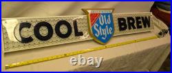 Vintage 1970's Heileman Old Style Beer Lighted Bar Tavern Sign WORKS GREAT