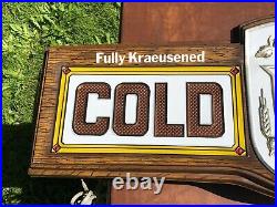 Vintage 1977 Heileman's Old Style Cold Beer Sparkling Motion Lighted Bar Sign