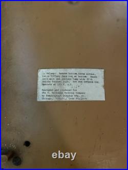 Vintage 1979 Heilemans Old Style Beer Tiffany Style Face Light Up Sign