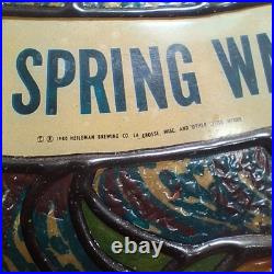 Vintage 1980 Heileman's Old Style Lighted Beer Sign Welcome Stained Glass Look Vintage 1980 Heileman's Old Style Lighted Beer Sign Welcome Stained Glass Look