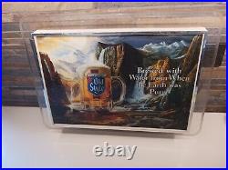 Vintage 1980's Old Style Waterfalls Beer Bar Sign Edgelight 18 x 13