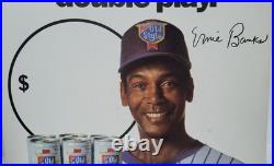 Vintage 1981 Ernie Banks Old Style Beer Advertising Easel Sign