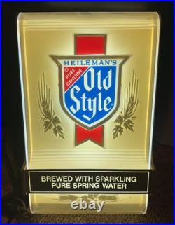 Vintage 1984 Heileman's Old Style Beer Light Up Bar Sign Vintage 1984 Heileman's Old Style Beer Light Up Bar Sign