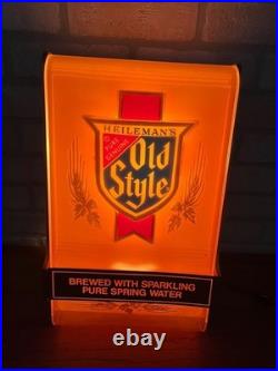 Vintage 1984 Heilman's Old Style Beer Lighted Bar Sign Wisconsin
