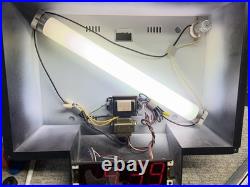 Vintage 1986 Heileman's Old Style Beer Lighted Digital Clock Waterfall Sign