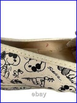 Vintage 1991 Vans Style #89 Snoopy Peanuts All Over Print Shoes RARE Men's 7