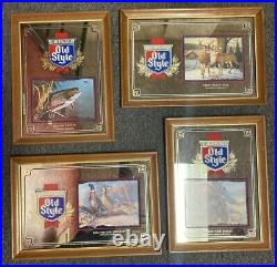 Vintage 1992 Heileman's Old Style Beer Mirror Sign Full Complete Set Condition++