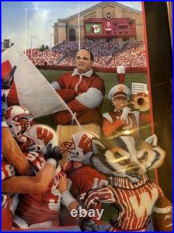 Vintage 1994 Sharon Anderson Wisconsin Badgers Old Style Poster #1509 Rare