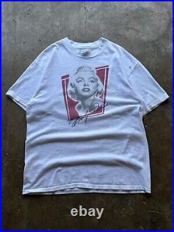 Vintage 1997 Estate Of Marilyn Monroe White Made In USA Shirt Large 90s VTG Tee