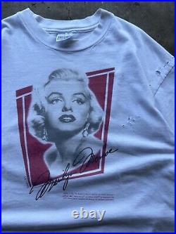 Vintage 1997 Estate Of Marilyn Monroe White Made In USA Shirt Large 90s VTG Tee