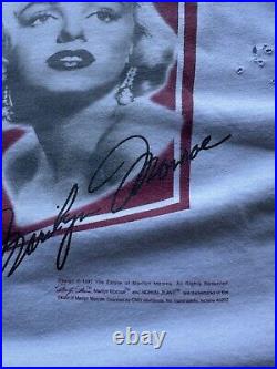 Vintage 1997 Estate Of Marilyn Monroe White Made In USA Shirt Large 90s VTG Tee