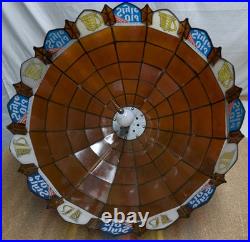 Vintage 23 Heileman's Old Style Beer Hanging Tiffany Style Plastic Lamp Sign