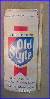 Vintage 33 Old Style Beer Can Chicago CUBS RON SANTO Store Display Baseball