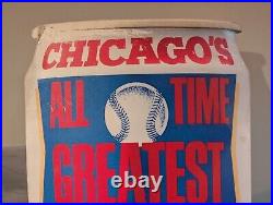 Vintage 33 Old Style Beer Can Chicago CUBS RON SANTO Store Display Baseball