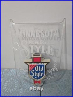 Vintage 80s Old Style Minnesota Illumina Beer Sign Breweriana 18''x12'