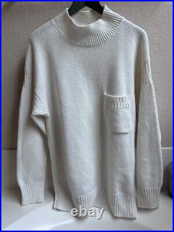 Vintage 90's Trader Bay Large Cable Sweater Cream Color L 16 18 Old Money White