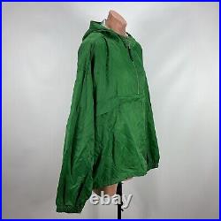 Vintage 90s Y2k Old Navy Sport Hooded 1/2 Zip Anorak Jacket Green Very Rare XXL