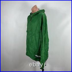 Vintage 90s Y2k Old Navy Sport Hooded 1/2 Zip Anorak Jacket Green Very Rare XXL