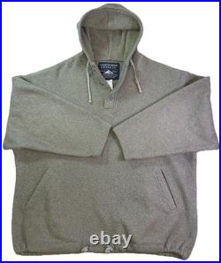 Vintage Abercrombie & Fitch Hoodie Made In The USA Mens L Durable Warmth Olive