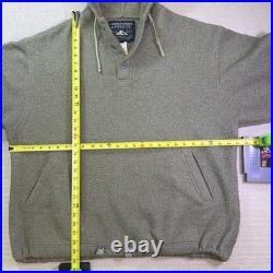 Vintage Abercrombie & Fitch Hoodie Made In The USA Mens L Durable Warmth Olive