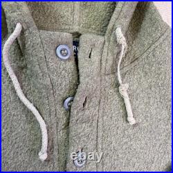 Vintage Abercrombie & Fitch Hoodie Made In The USA Mens L Durable Warmth Olive